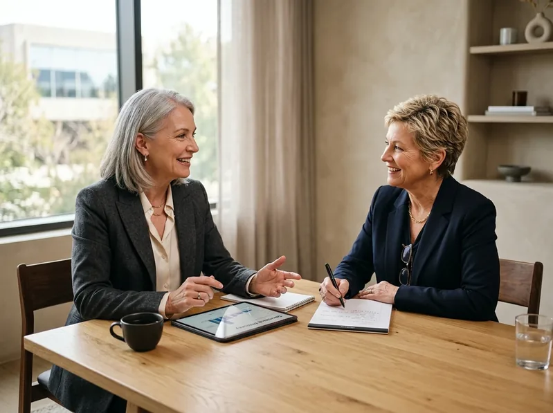 Senior healthcare practice leaders in strategic operational consultation