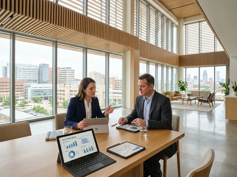 Purpose-built modern workspace representing future-focused healthcare operations